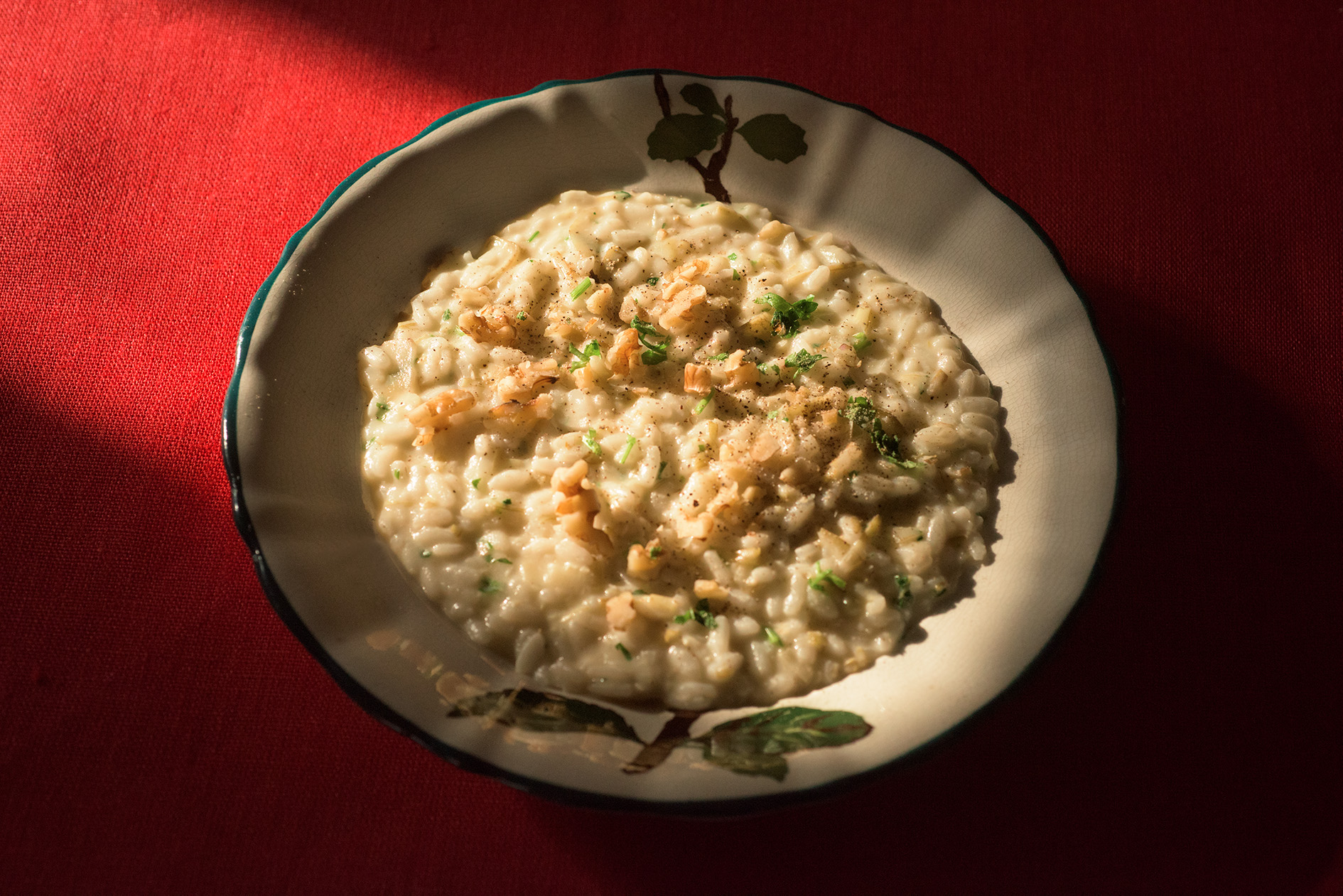 Risotto di Carciofi, Limone e Noci