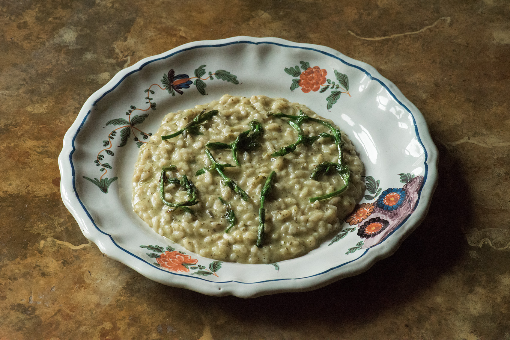 Bruscandoli Risotto with Rosemary e Nutmeg