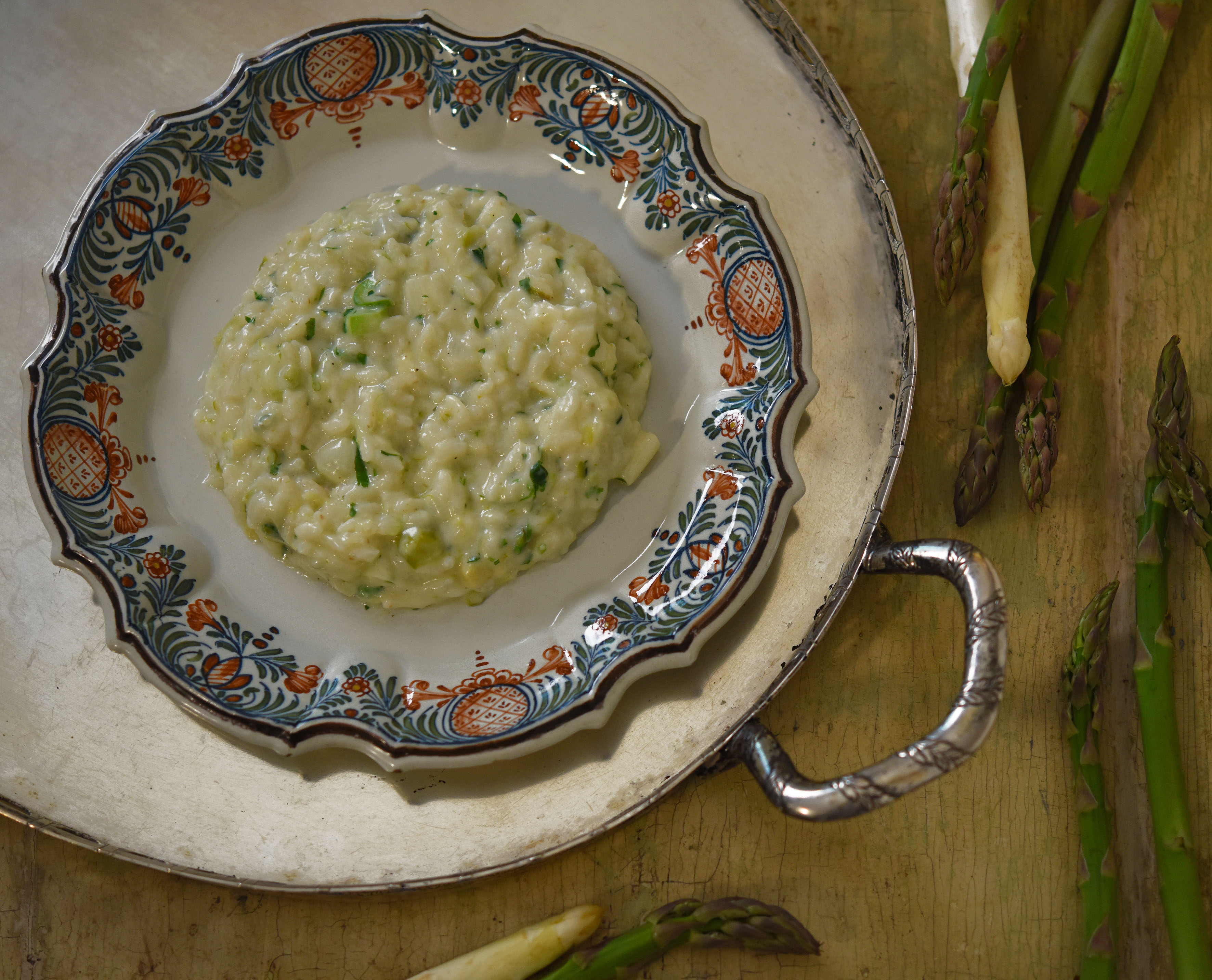 Two Asparagus Risotto