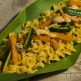 Gluten free pasta with curry chicken and vegetables